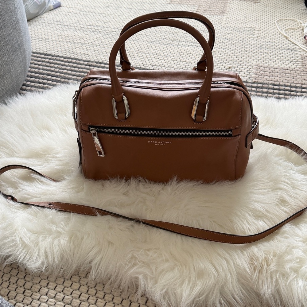Marc Jacobs Tan Leather Satchel Tote